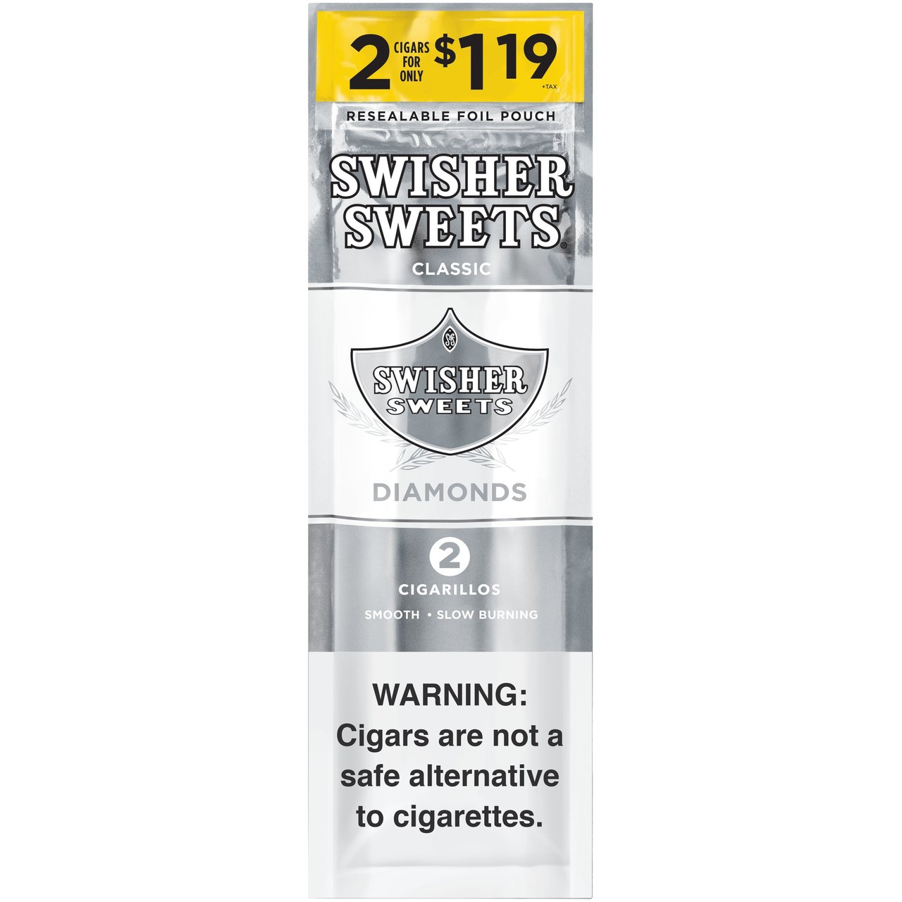 Swisher Sweets Diamond Cigarillos, 30 Packs of 2 (60 Total), $1.99 PP