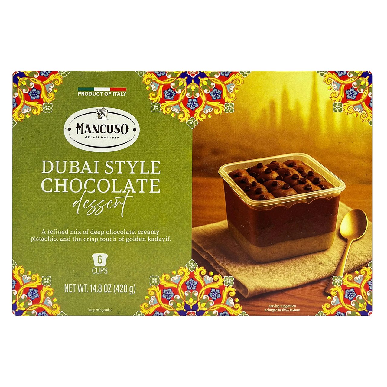 Mancuso Dubai Style Chocolate Mousse 6/2.47 oz - Image 1