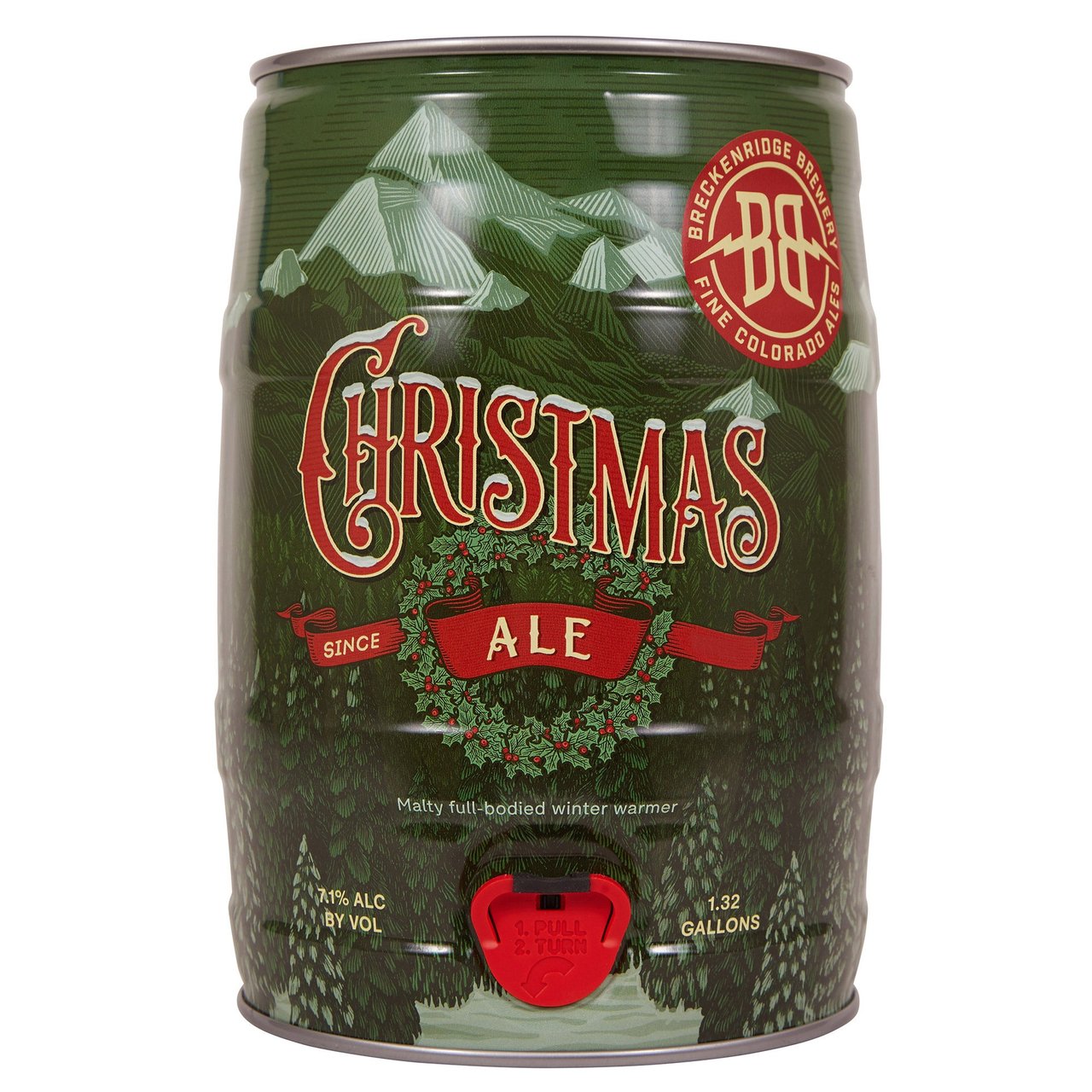 Breckenridge Brewery Christmas Ale Mini Keg Littleton CO 5L - Image 1
