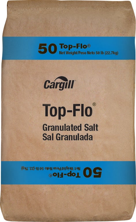 Cargill Top-Flo Granulated Salt 50 lb - Image 1
