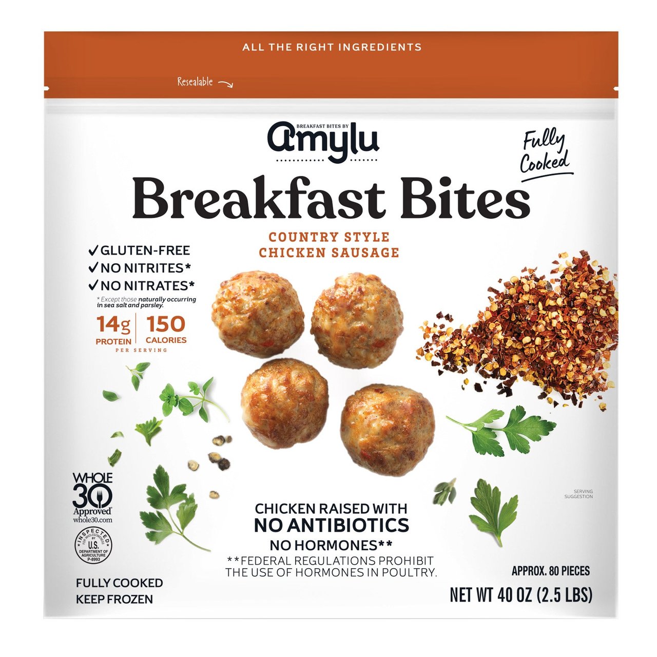Amylu Breakfast Bites Country Style 40 Ounces - Image 1