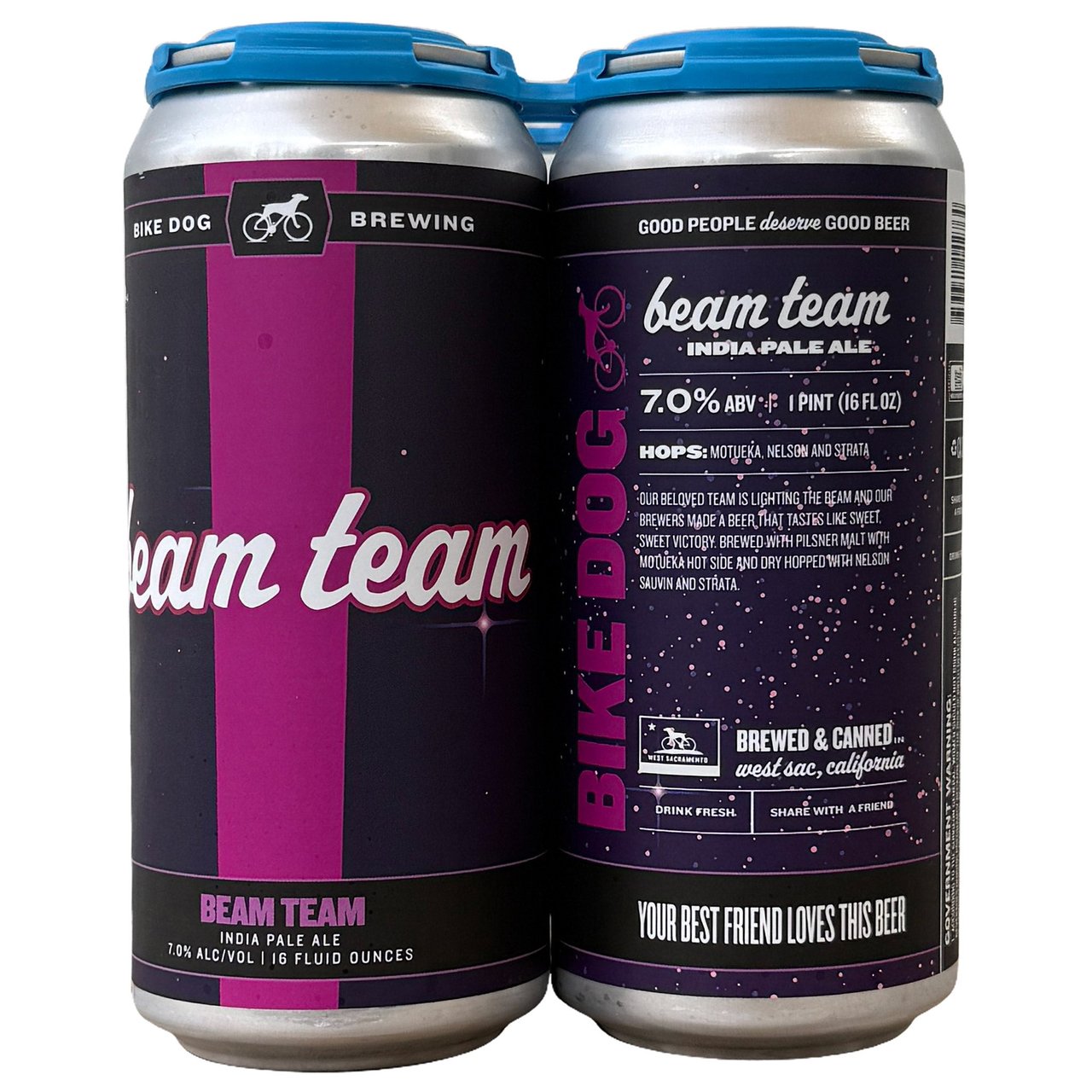 Bike Dog Brewing Beam Team IPA Sacramento, CA - 4-Pack/16 oz Cans