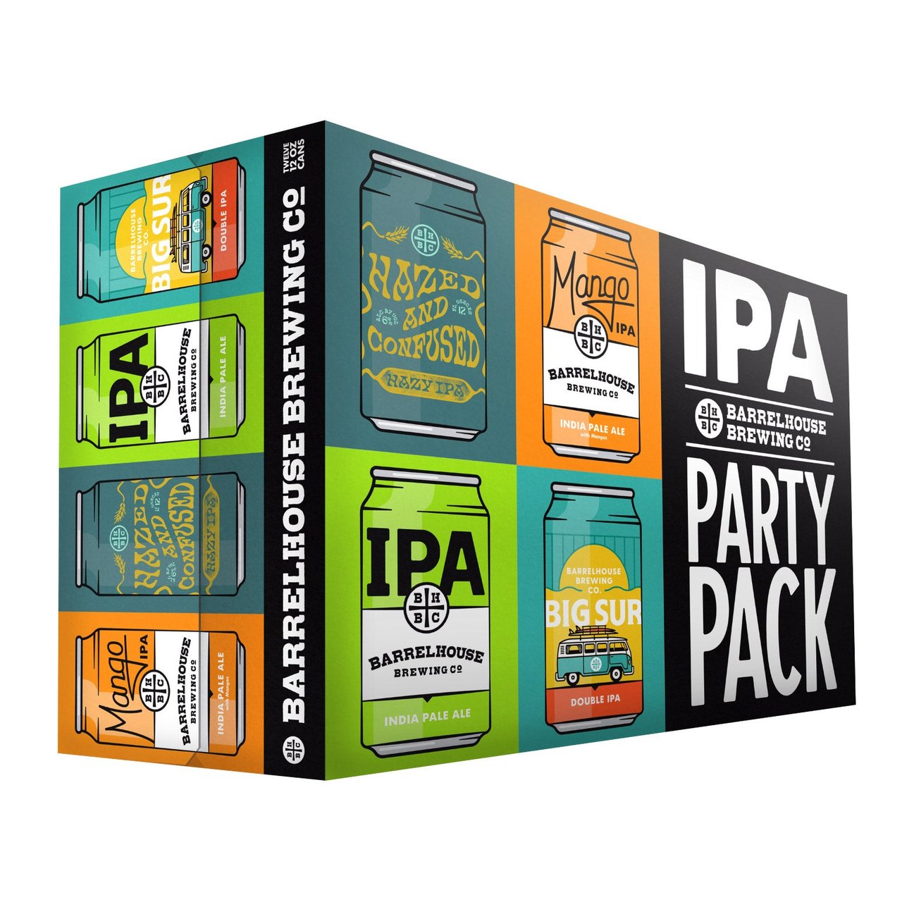 BarrelHouse Brewing Co. IPA Party Pack, Paso Robles, CA - 12/12 oz Cans