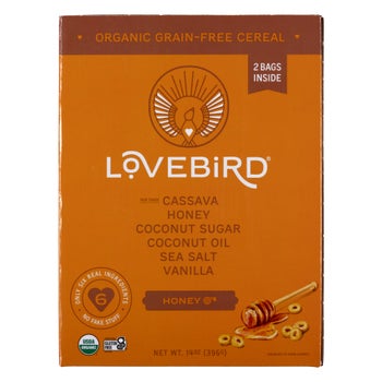 Lovebird Organic Honey Cereal, 2 x 7 oz Bags