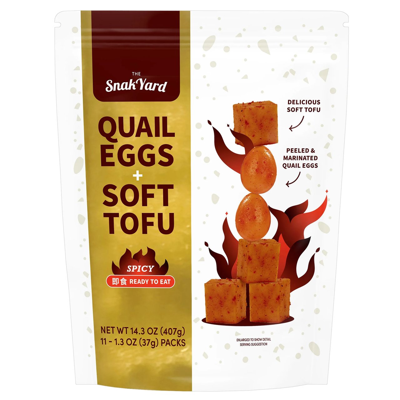 Snak Yard Spicy Quail Eggs + Soft Tofu, 14.3 Ounces - Image 1
