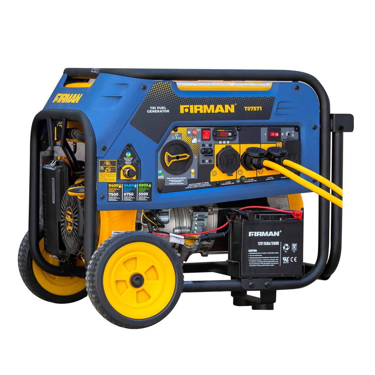 Firman Power Tri Fuel Generator 7500 Running Watts - Image 1