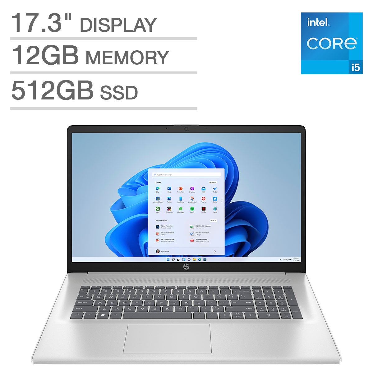 HP 17-CN3053CL 17.3" Laptop - Image 1