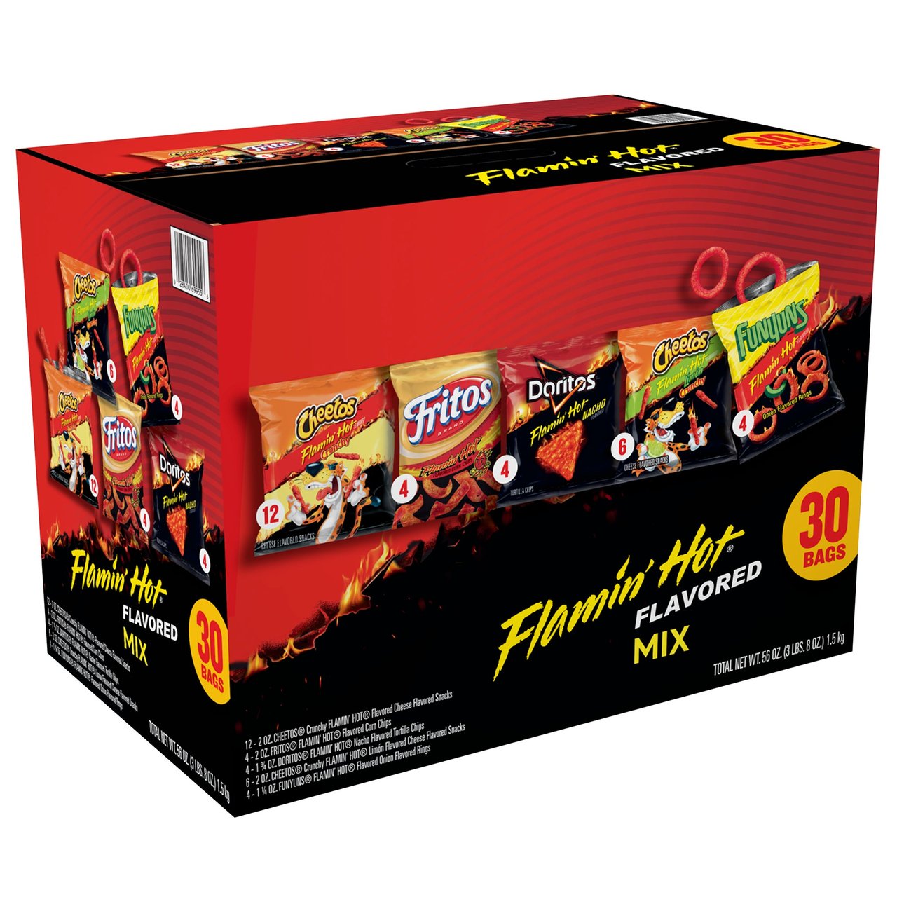Frito-Lay Flamin' Hot Mix 30 CT / 56 OZ - Image 1