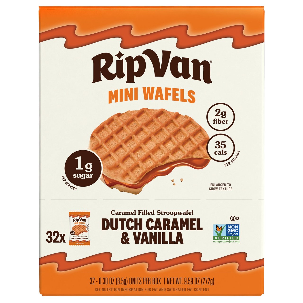 RIP VAN WAFELS CARAMEL & VANILLA 32 CT / .30 OZ - Image 1