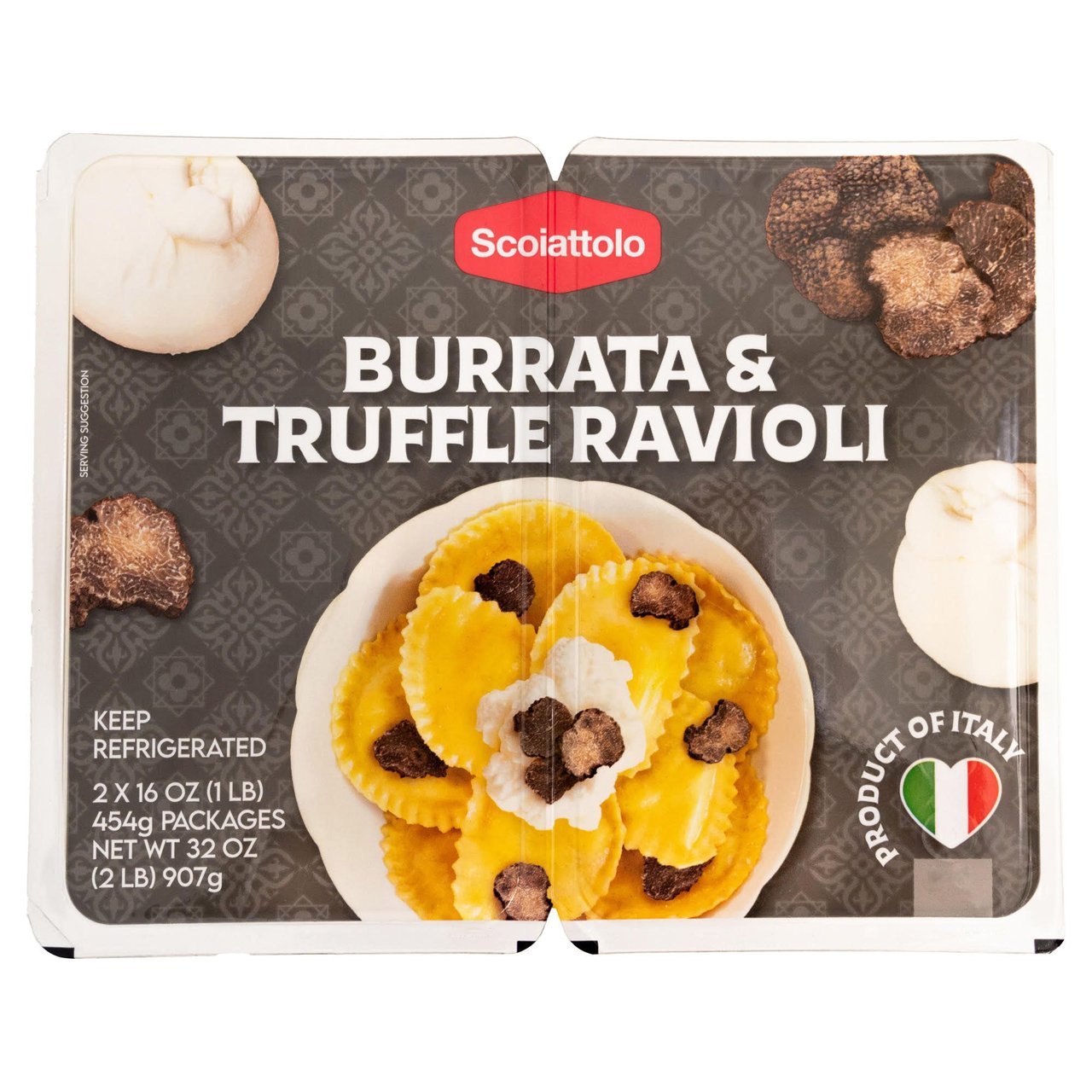 Scoiattolo Burrata & Truffle Ravioli 32 Ounces - Image 1