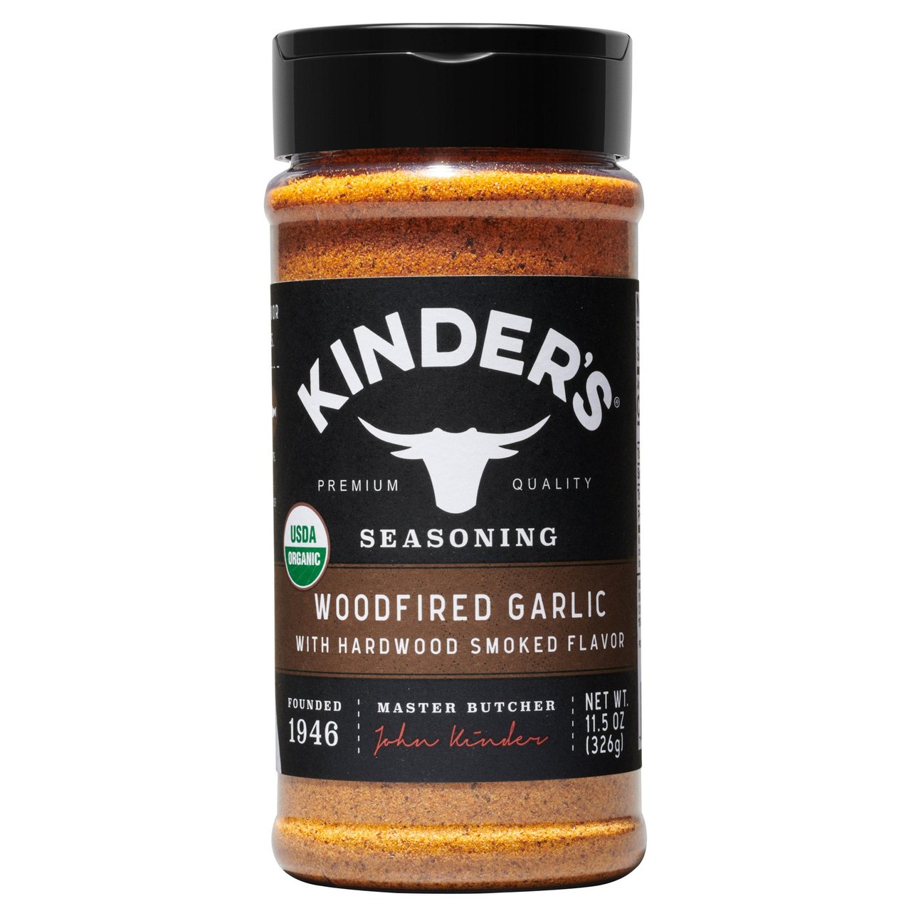 Kinder's Organic Woodfired Garlic 11.5 oz (0.72 lbs) - Image 1