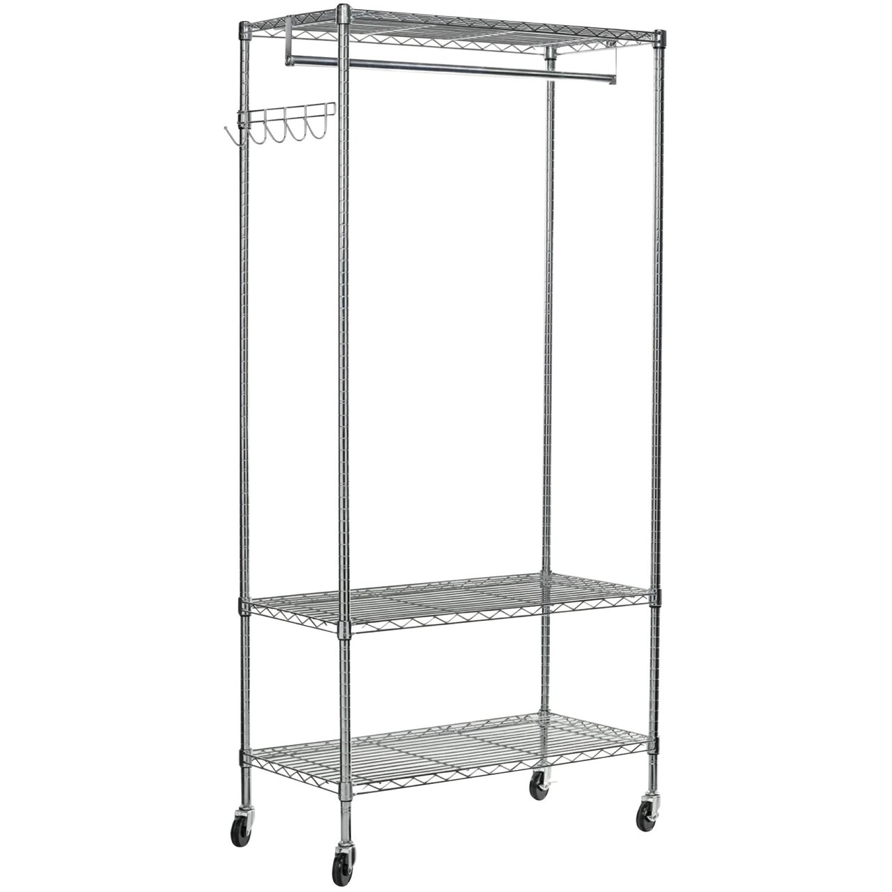 Alera Wire Shelving Garment/Coat Rack ALEGR364818SR - Image 1