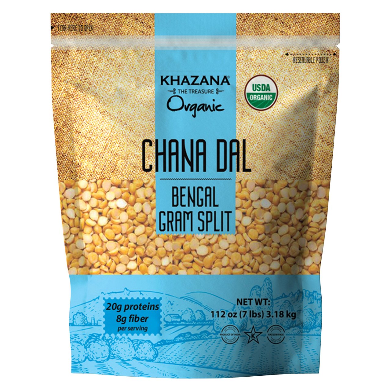 Organic Khazana Chana Dal 7 Pounds - Image 1