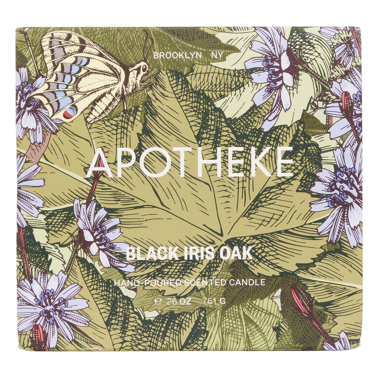 Apotheke 26oz Black Iris Oak 3-Wick Candle - Image 1