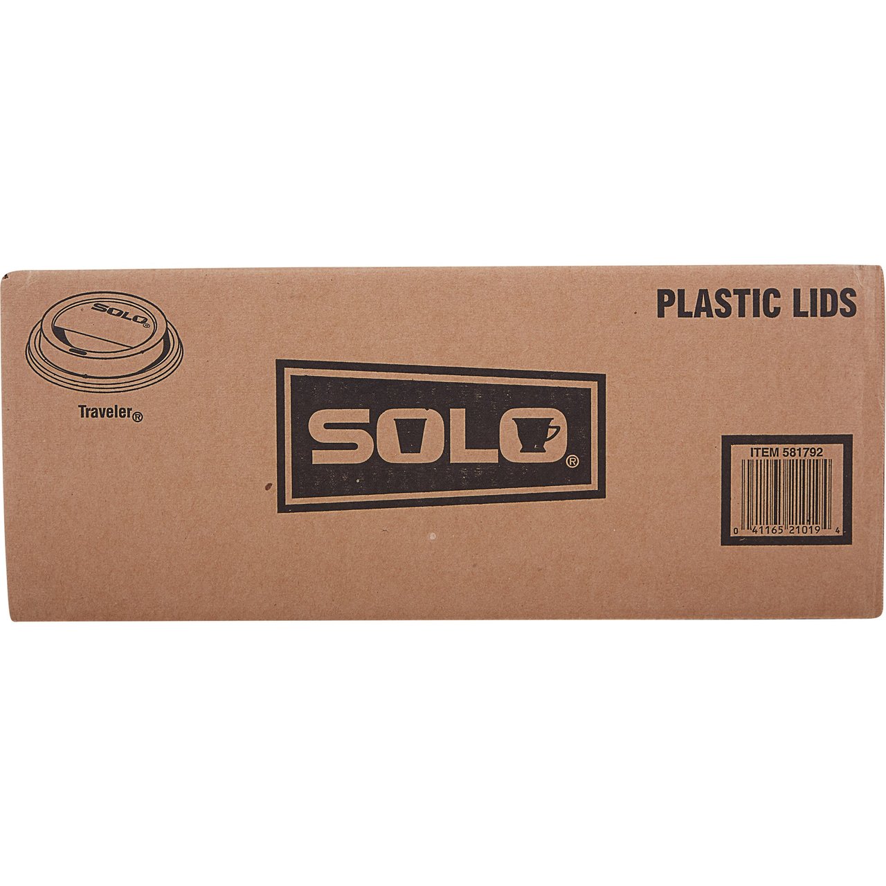 Solo 12-24 oz Black Hot Lid 500 CT TLB165 - Image 1