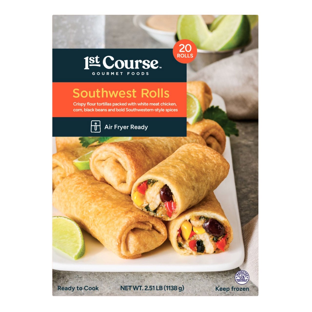 1st Course Gourmet Southwest Chicken Roll, 32 oz - Image 1