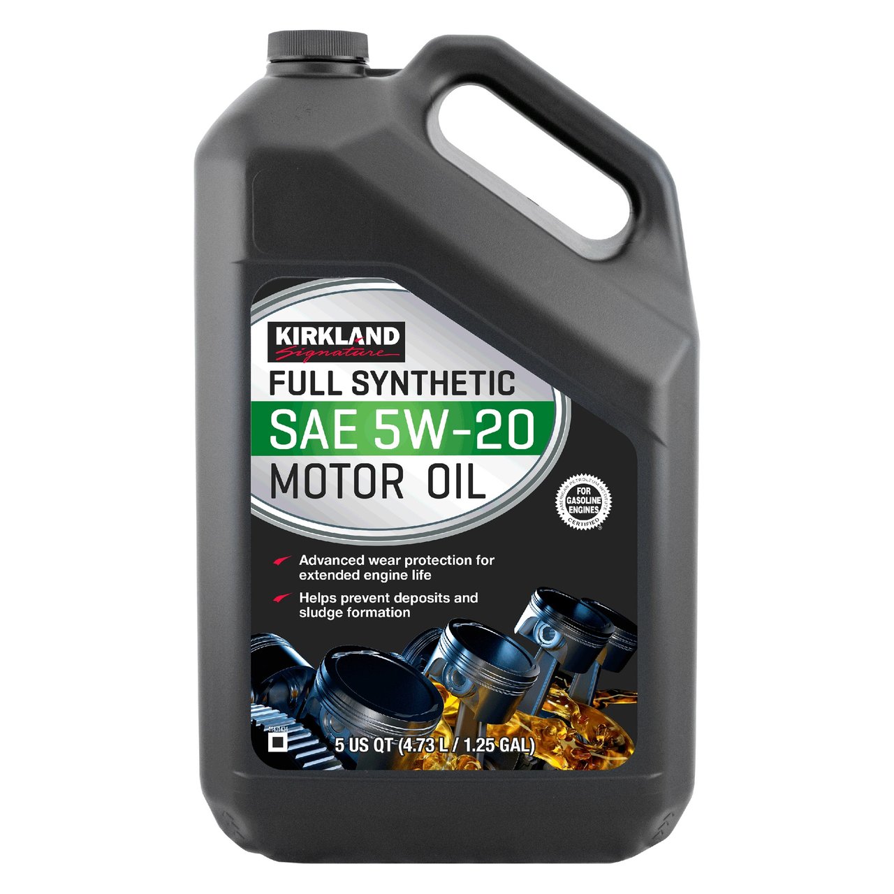 Kirkland Signature Full Synthetic 5W-20 Motor Oil 5-Quart, 2-Pack - Image 1