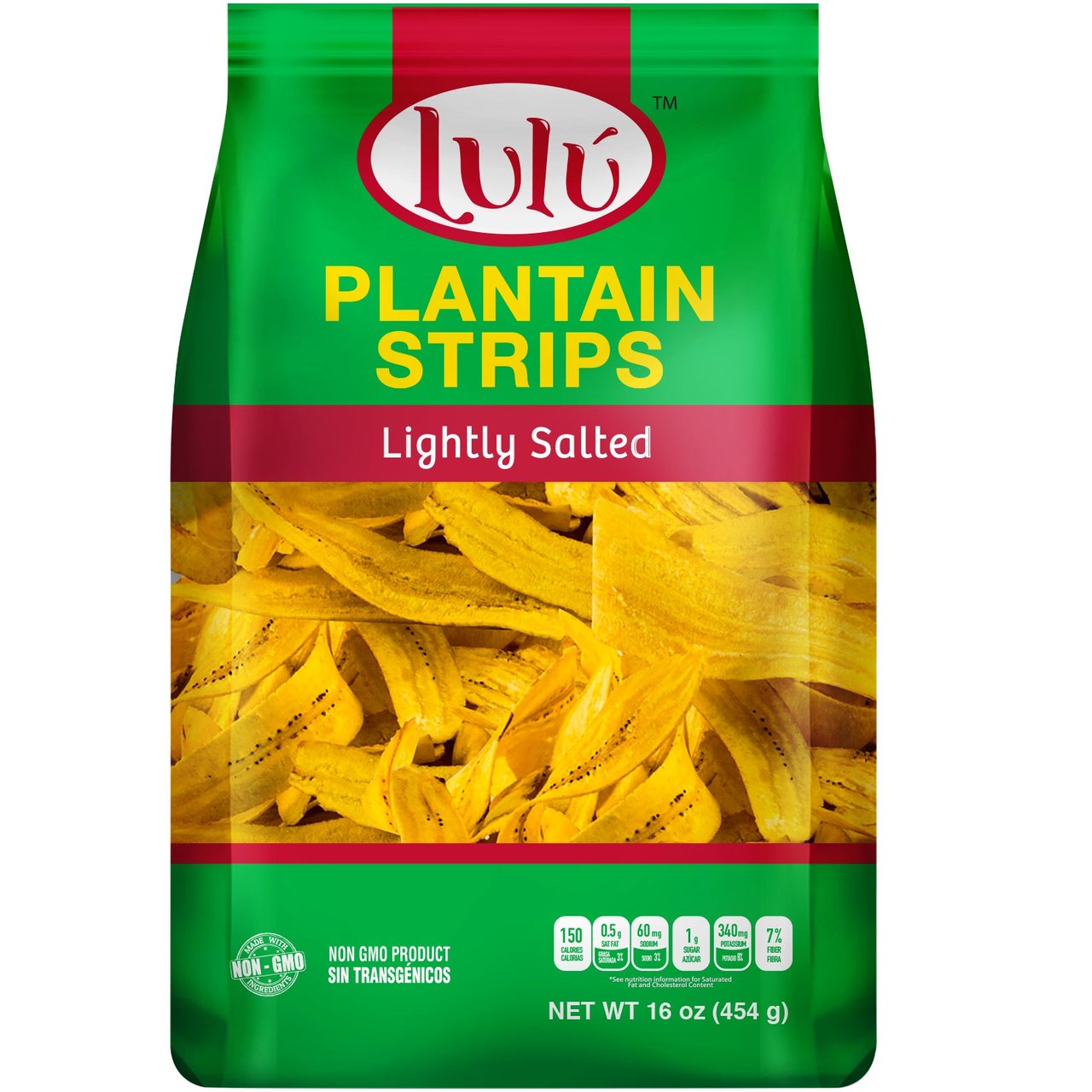 Lulu Plantain Strips, Lightly Salted, 16 oz Bag - Image 1
