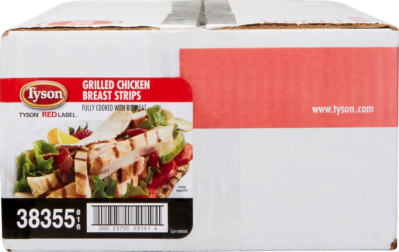 Tyson Grilled Chicken Breast Strips 10 lb - Image 1