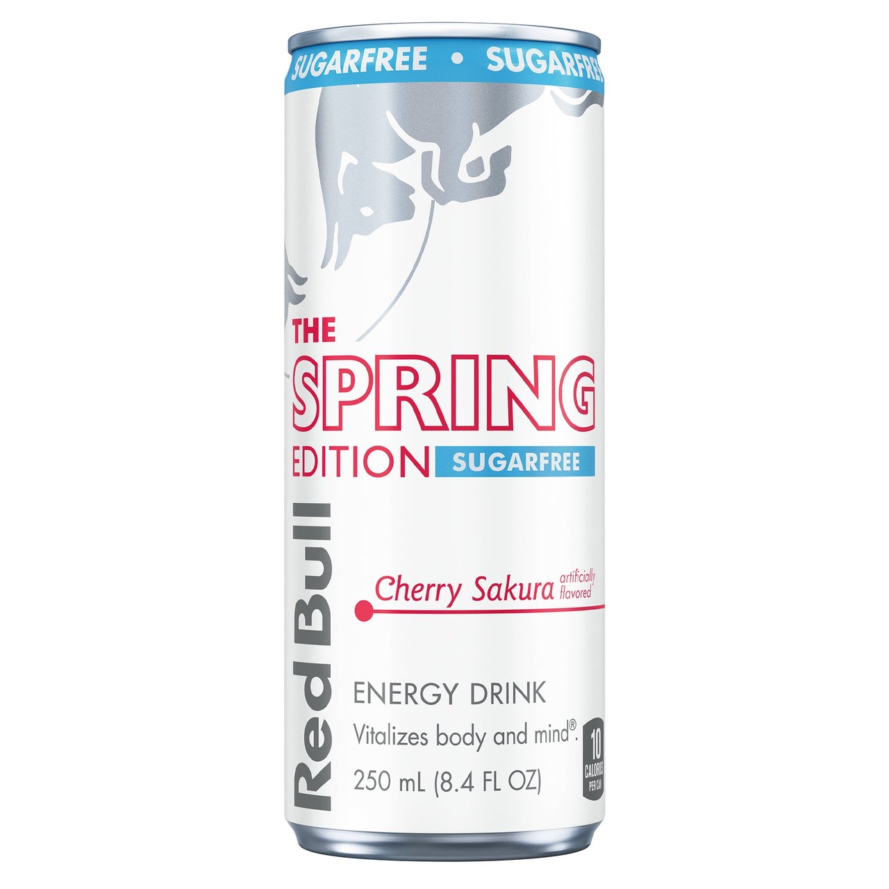 Red Bull Sugarfree Spring Edition Cherry Sakura, 24-Pack/8.4 fl oz - Image 1