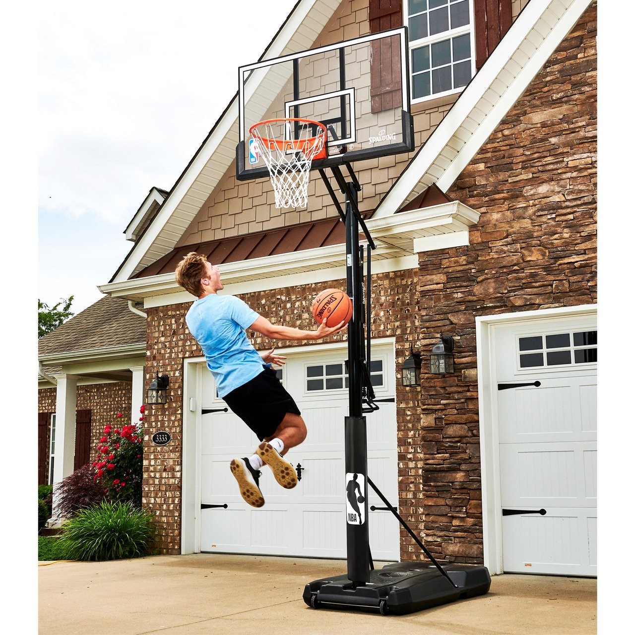 Spalding 54" Portable Basketball Hoop System - Image 1