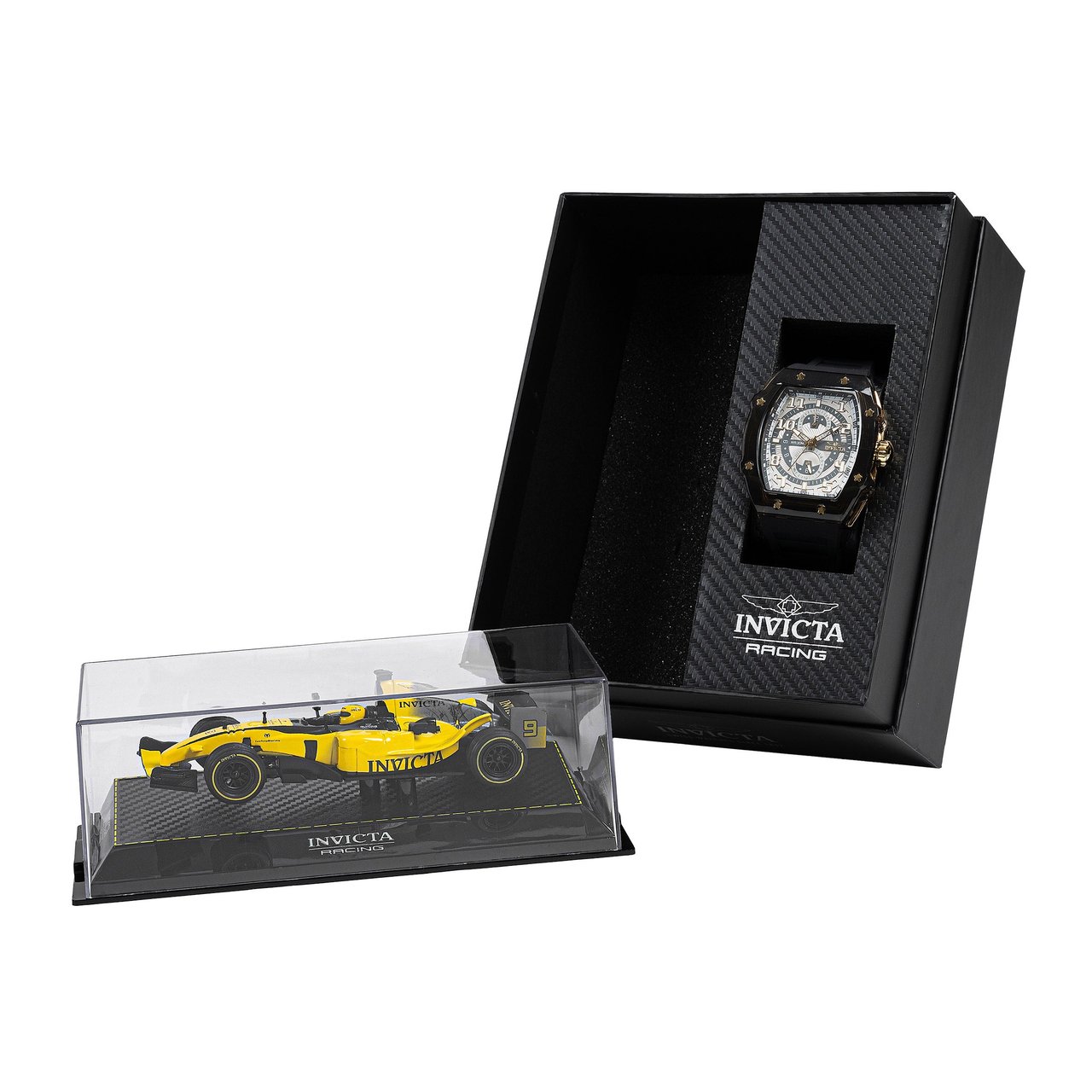 Invicta Racing Black Resin Men's Watch, 48.5mm - Image 1