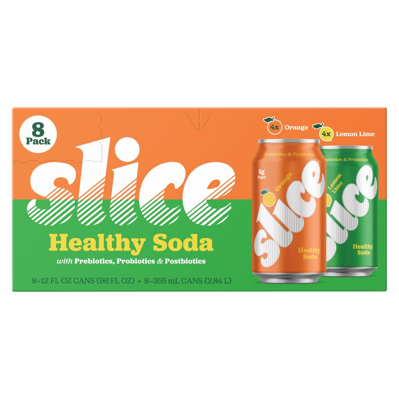 Slice Soda Variety Pack, 8 Pack, 12 Ounces Each - Image 1