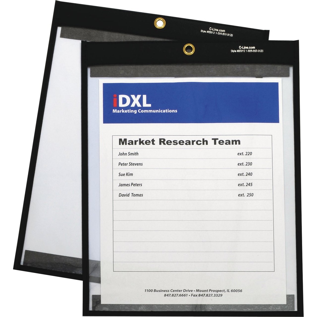 C-Line Shop Ticket Holder with Magnet 9" x 12", 25-Count - Image 1