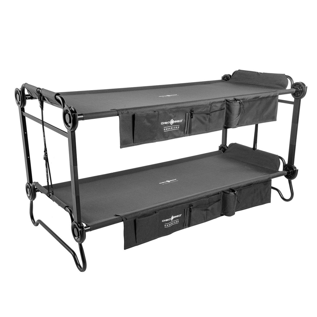 Disc-O-Bed XL Bundle with Side Organizers & Leg Extensions - Image 1