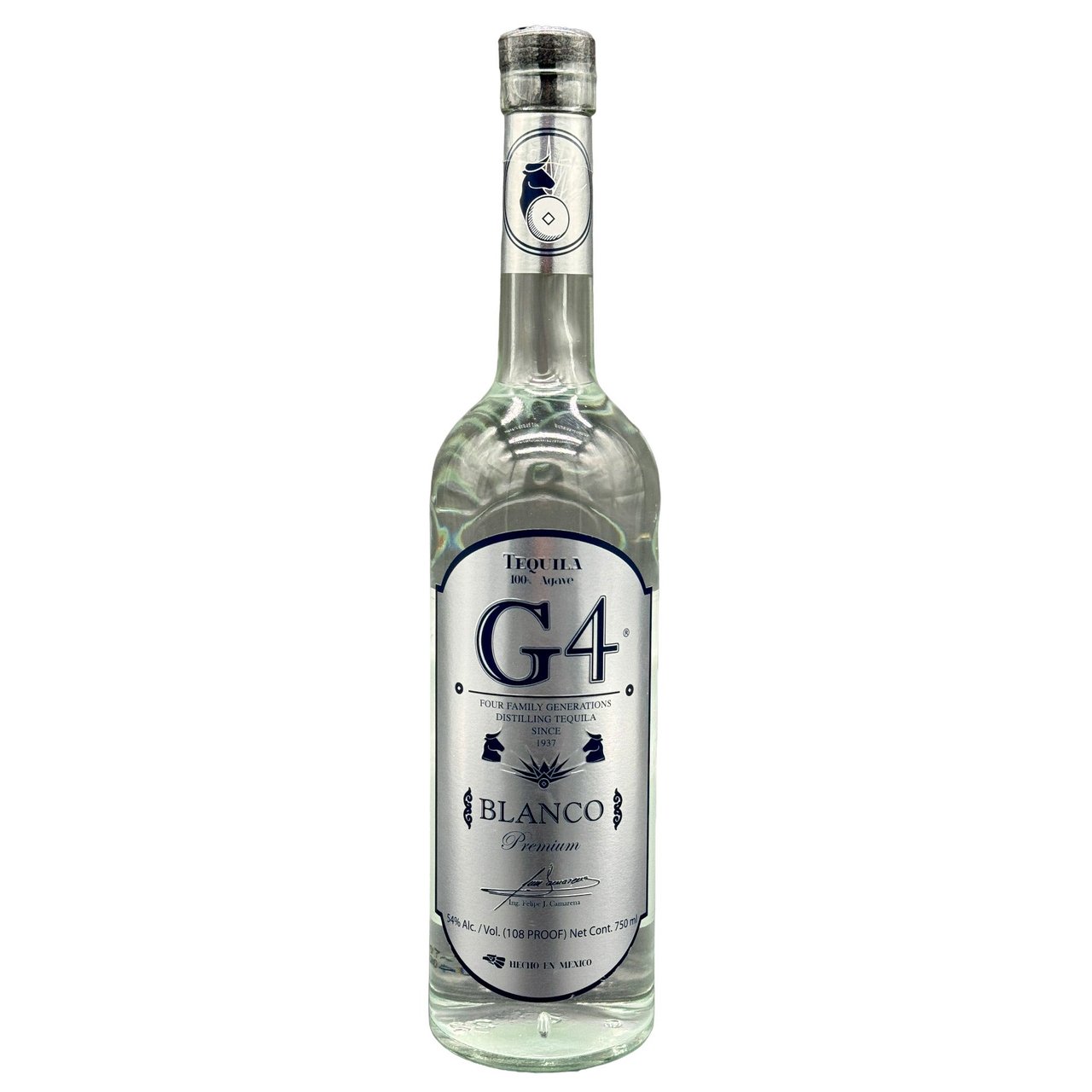 G4 Tequila Blanco High Proof 108, Jalisco, Mexico 750mL