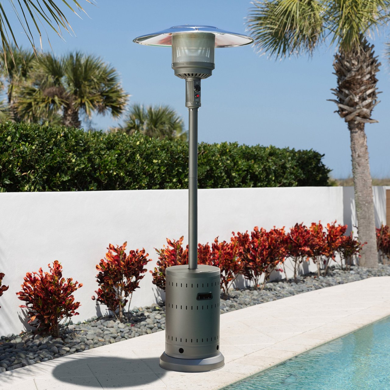Fire Sense Gray Patio Propane Heater - Image 1