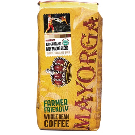 Mayorga Coffee Organic Muy Macho Dark Roast Whole Bean Coffee, 2 lbs - Image 1