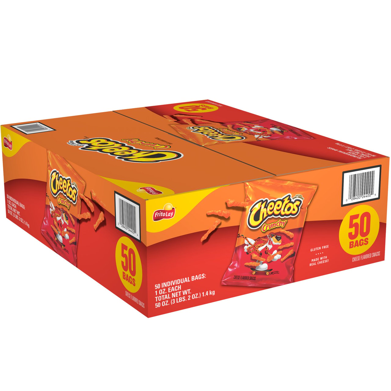 Cheetos Crunchy Cheese Flavored Snacks, Original, 1 oz, 50 Count - Image 1