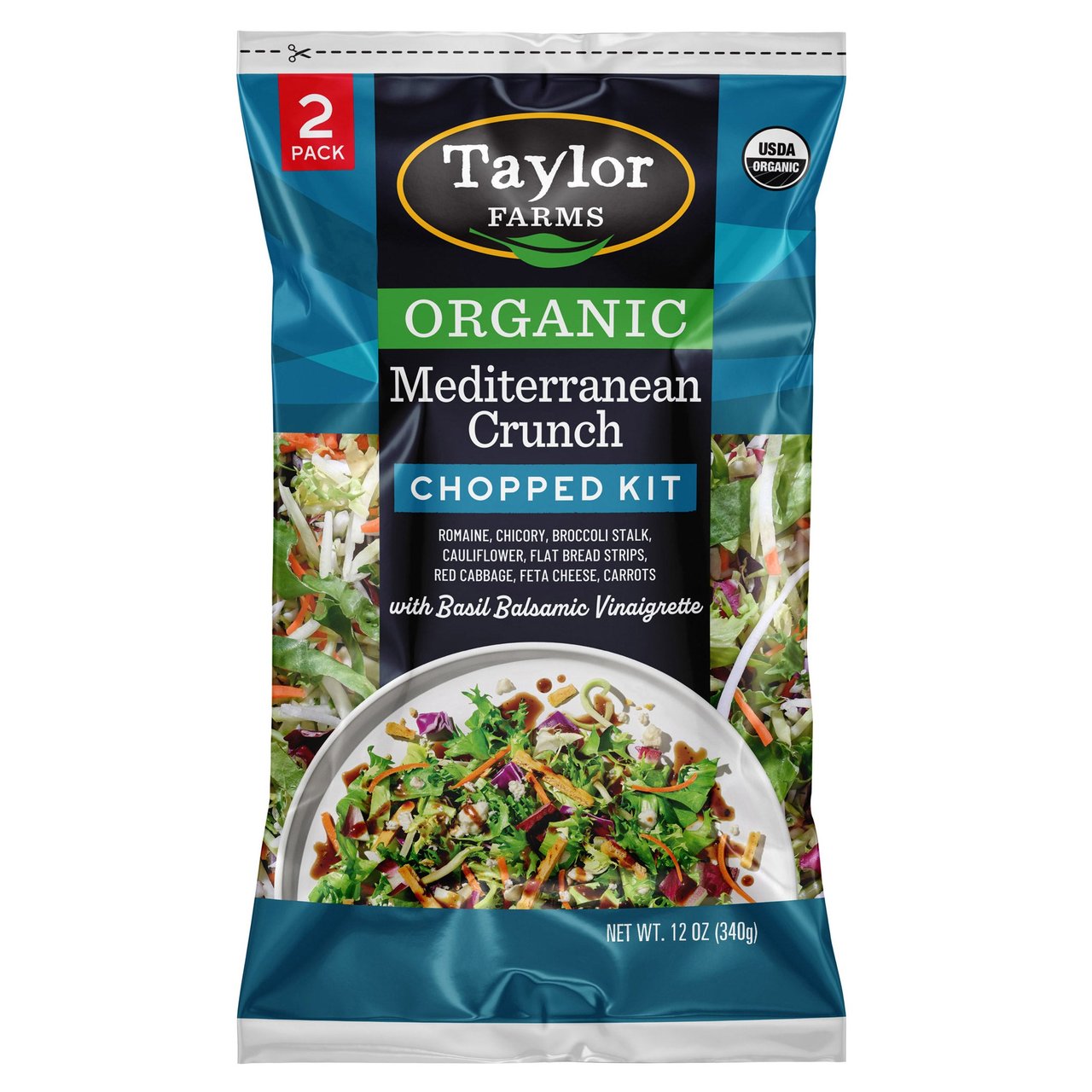 Organic Mediterranean Salad 2-Pack, 12 oz - Image 1