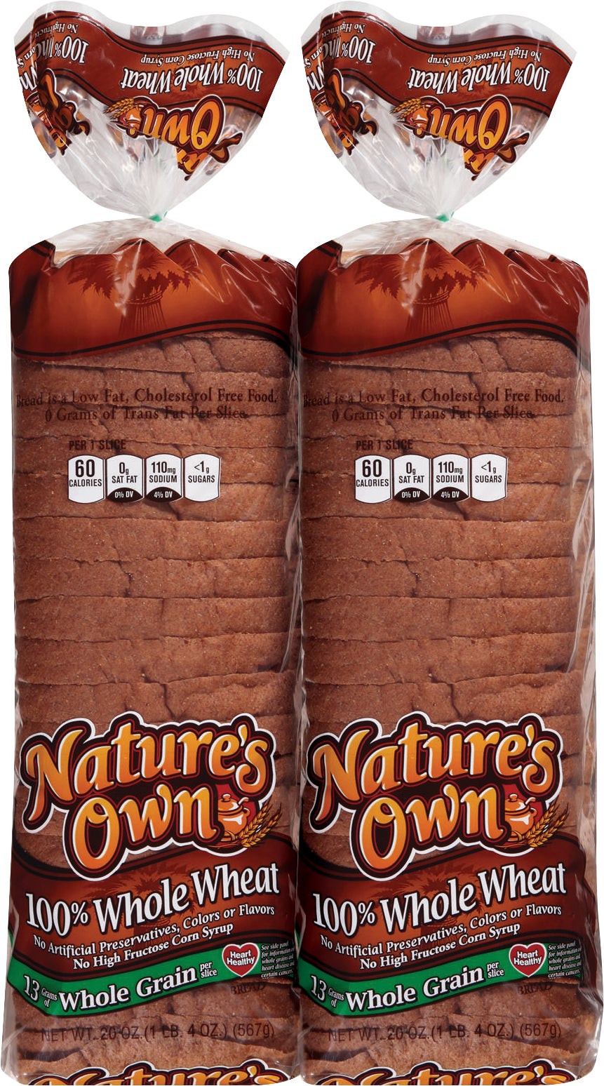 Nature's Own 100% Whole Wheat Bread, 2/20 oz (#428051) - $5.79 (down ...