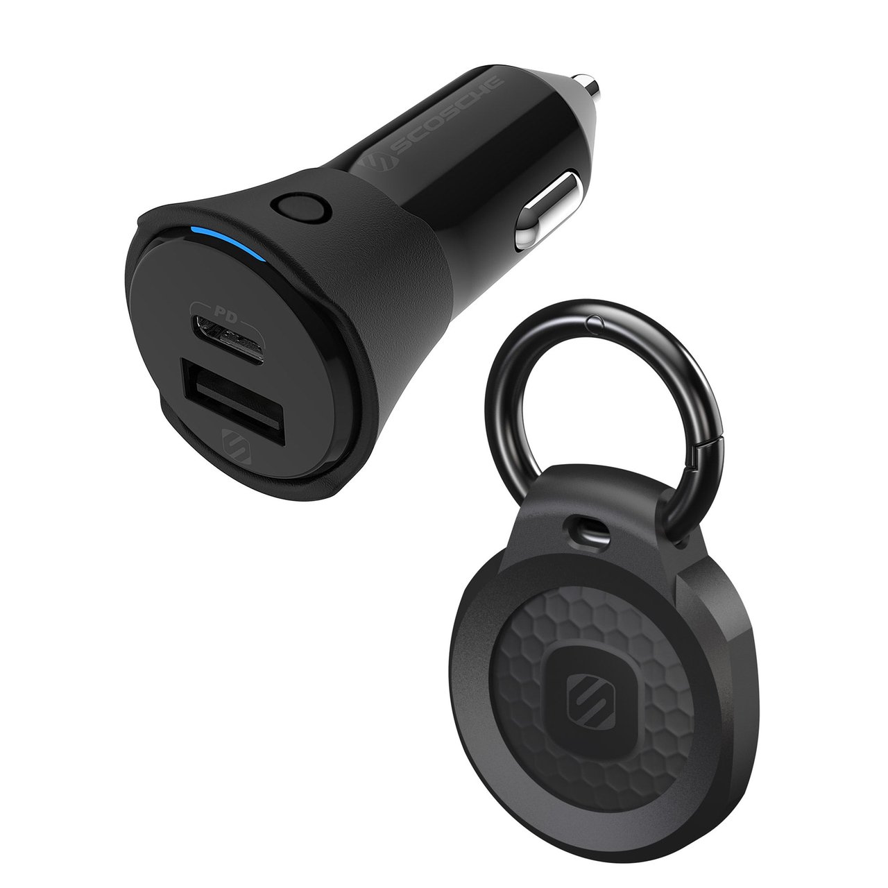 Scosche FoundIT Charge Car Charger & Keychain Locator Kit - Image 1