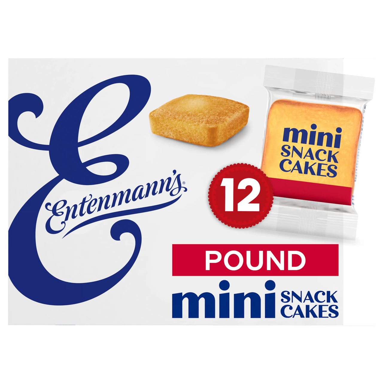 Entenmann's Pound Cake Minis, 12-Count, 18.5 oz - Image 1