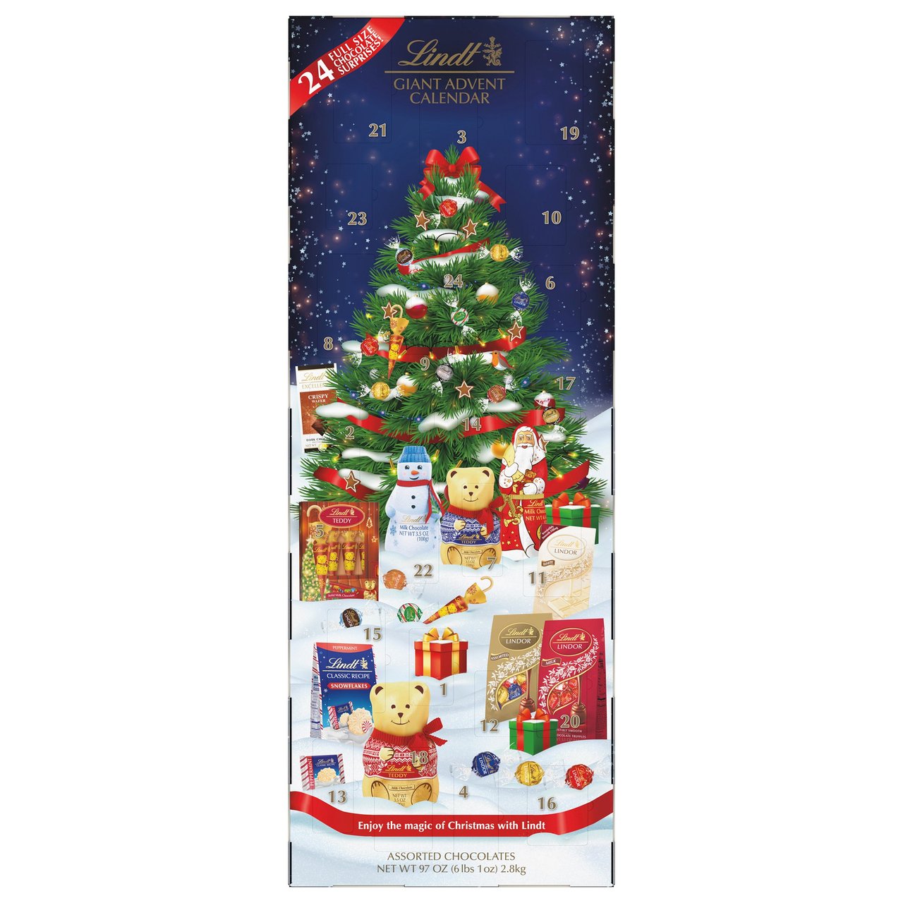 Lindt Giant Advent Calendar 97 oz - Image 1