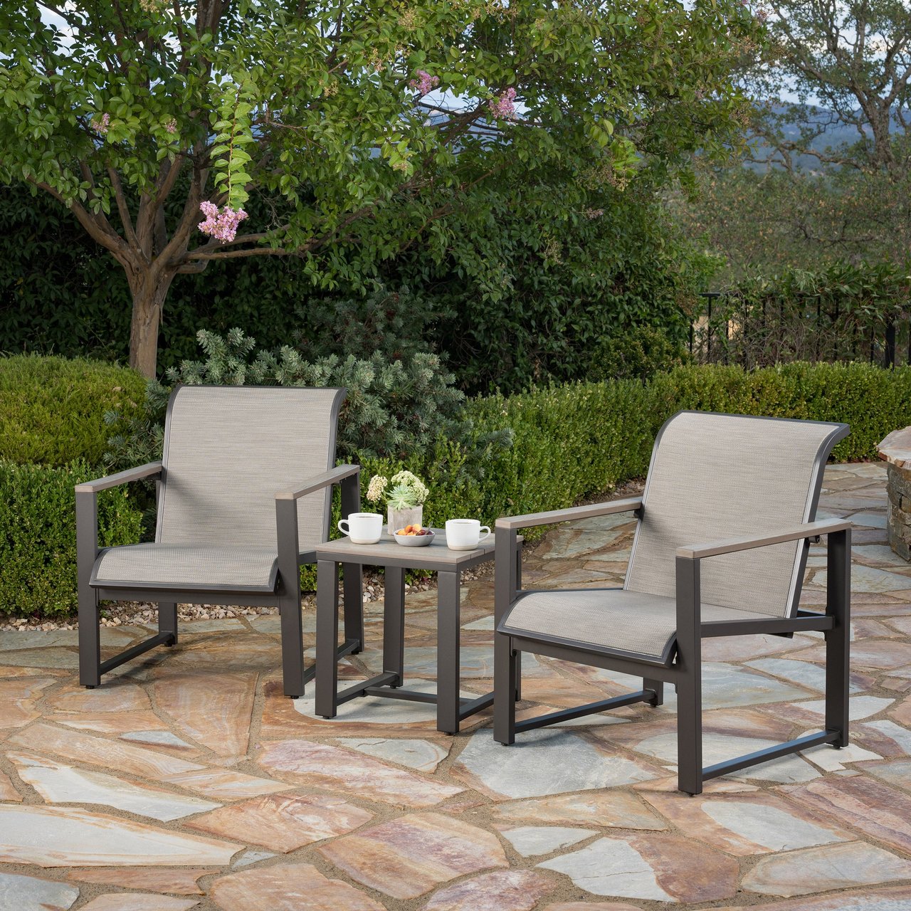 SunVilla Helio 3-Piece Outdoor Patio Seating Set - Image 1