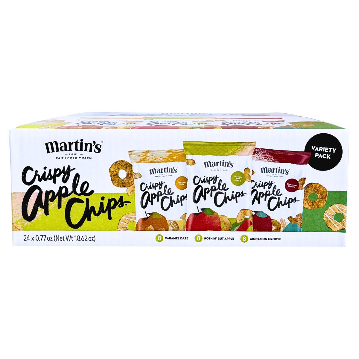 Martin's Apple Chips Variety Pack, 24 Count Box - Image 1