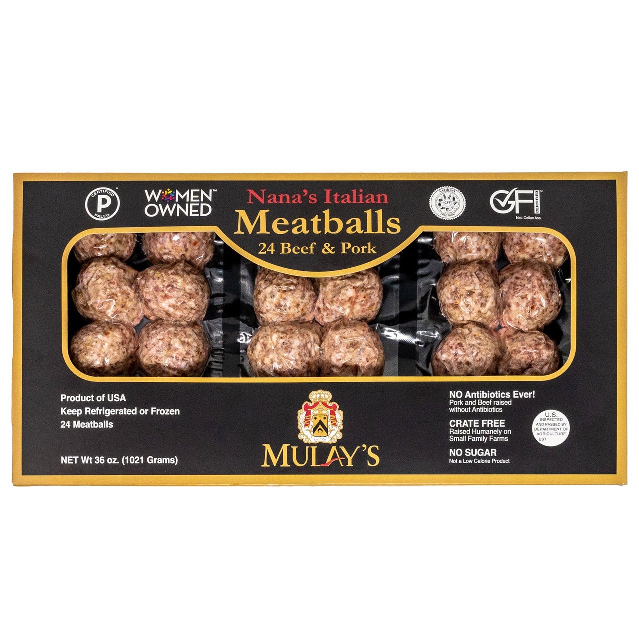 Mulay's Italian Meatballs 36 Ounce Package - Image 1