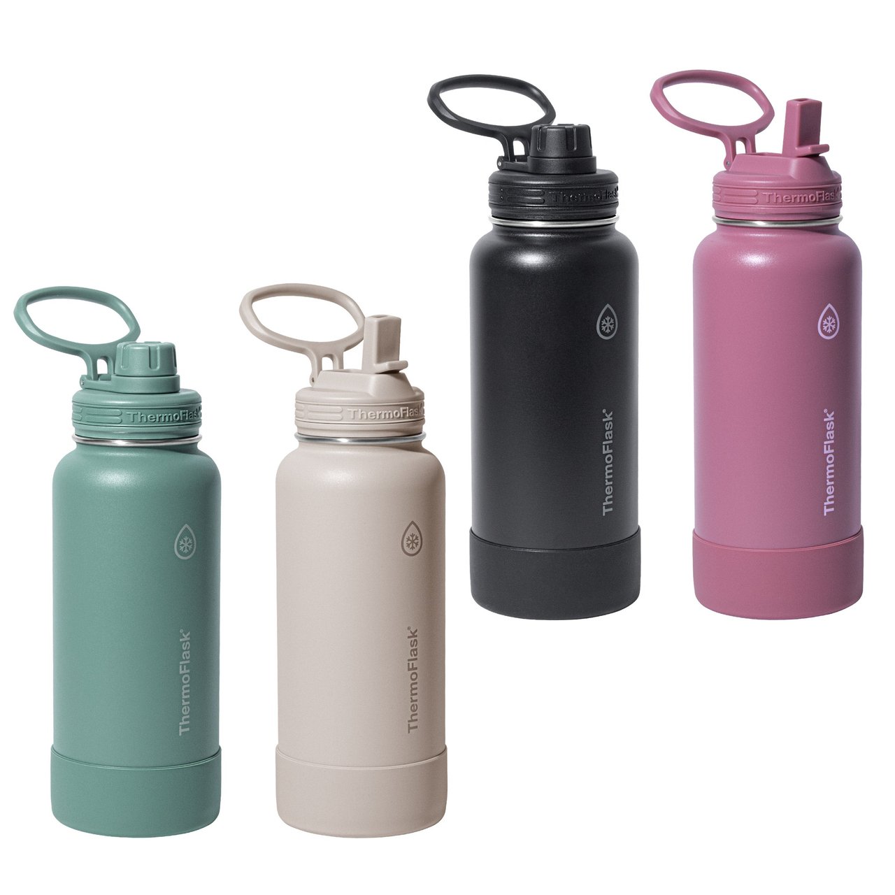 ThermoFlask 32 oz Stainless Steel Water Bottle, 2-Pack - Image 1