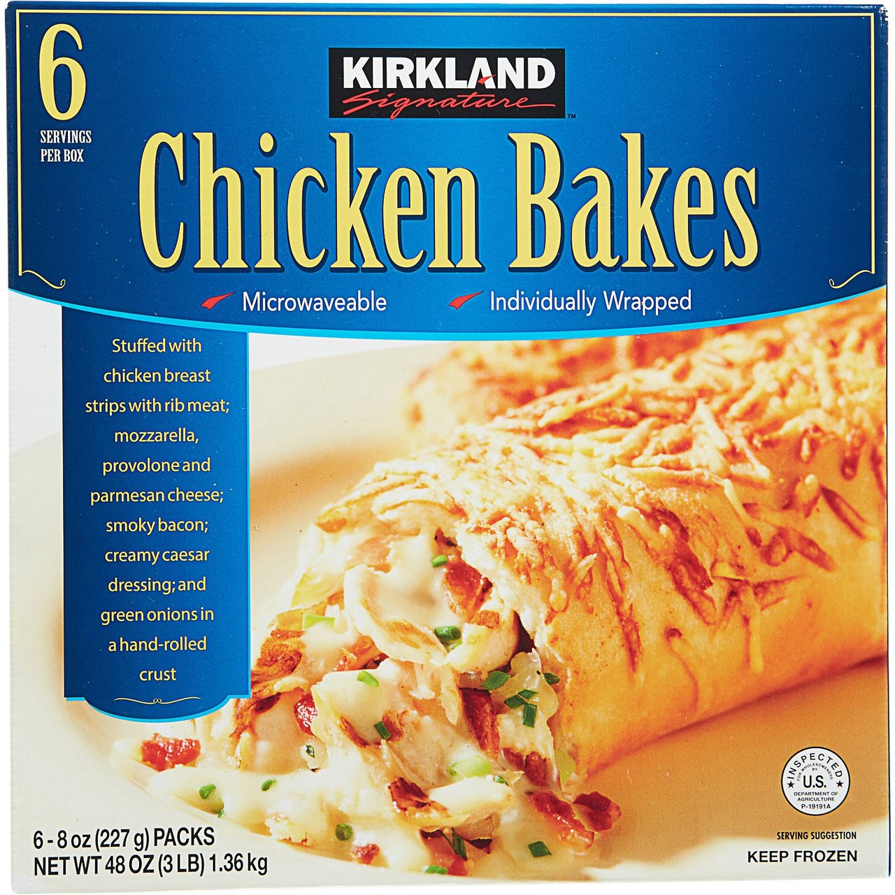 Kirkland Signature Chicken Bakes, 6 x 8 oz (3 lbs) - Image 1