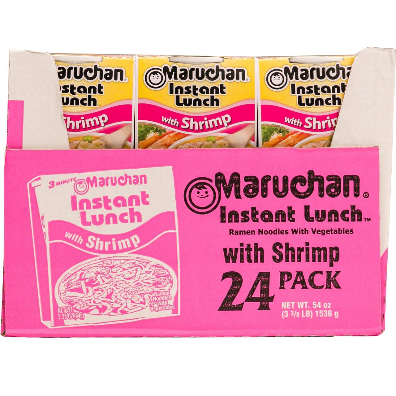 Maruchan Shrimp Instant Lunch, 24 x 2.25 oz - Image 1