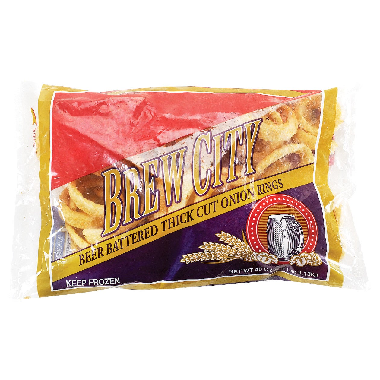 Brew City Battered Thick Cut Onion Rings 40 Ounces - Image 1