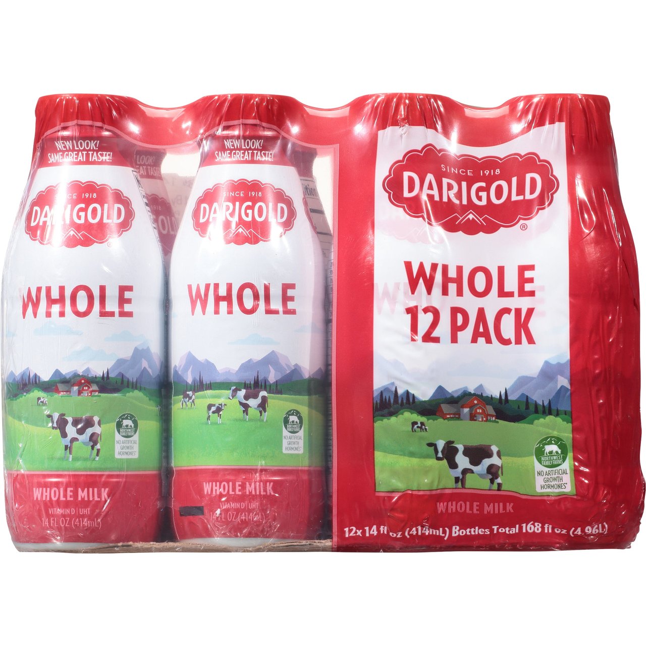 Darigold Whole Milk, 14 fl oz, 12 Count - Image 1