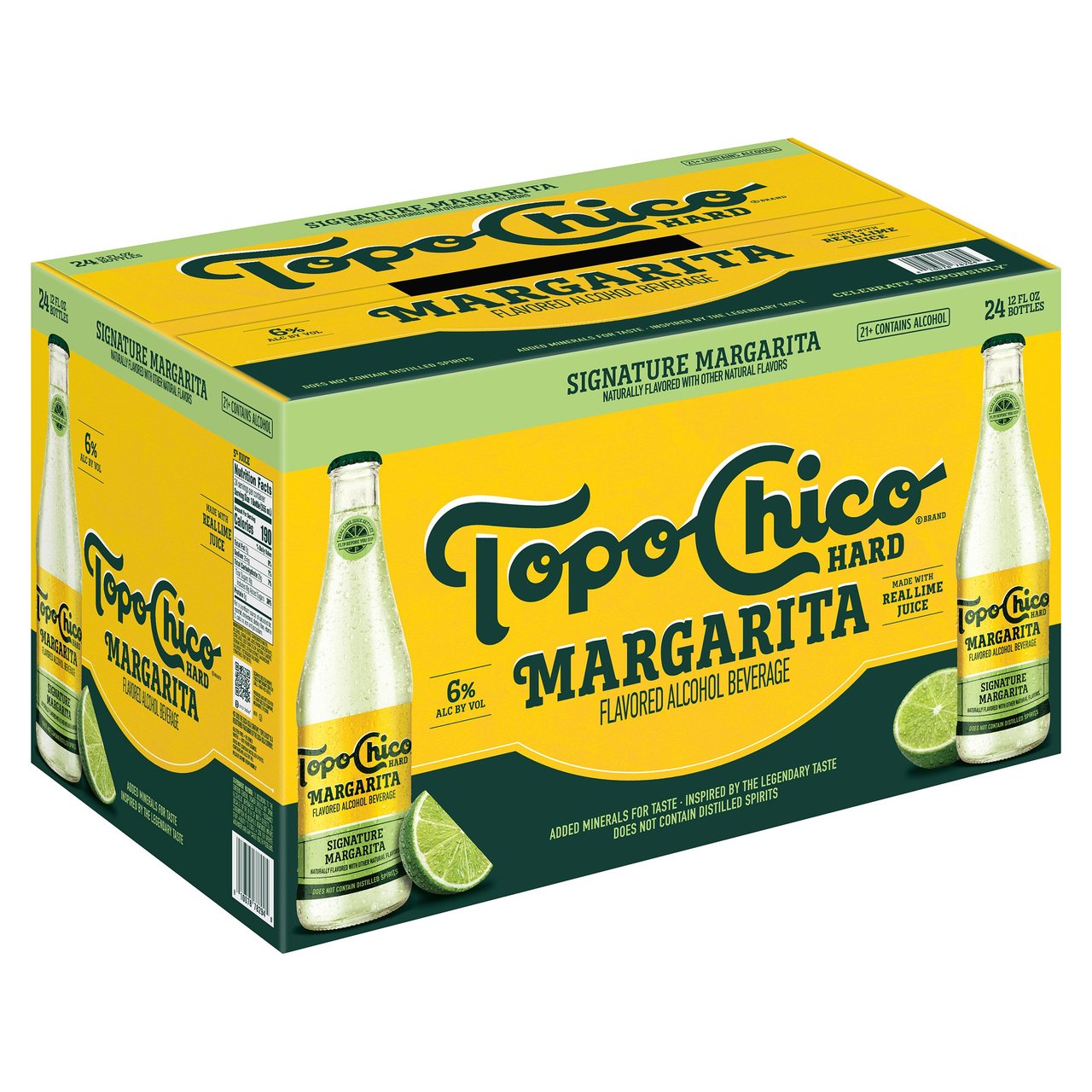 Topo Chico Hard Margarita 24-Pack 12 oz Bottles