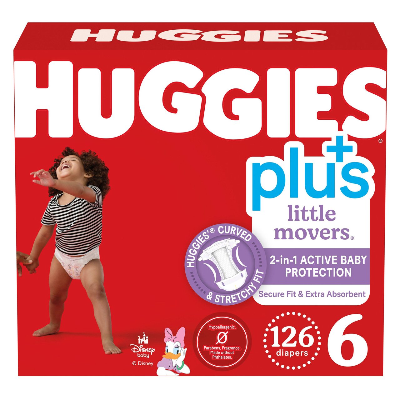 Huggies Little Movers Plus Size 6 - 126 Count - Image 1