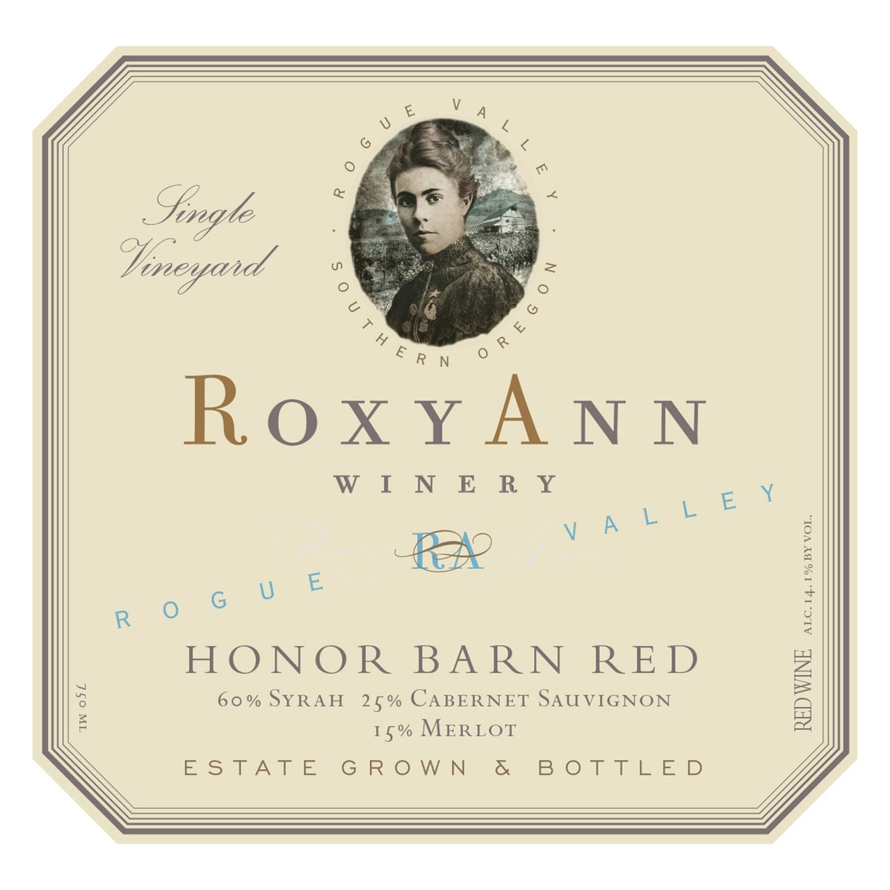 RoxyAnn Winery Honor Barn Red Rogue Valley Oregon 750ML - Image 1