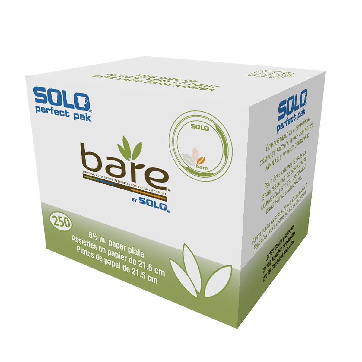 Solo Bare Paper Plates 8.5" SCCOFMP9RJ7234 - Image 1